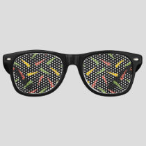 Colourful Peppers Pattern Retro Sunglasses