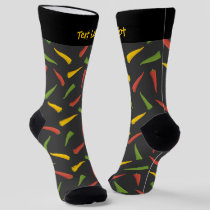 Colourful Peppers Pattern Socks