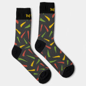 Colourful Peppers Pattern Socks (Right)