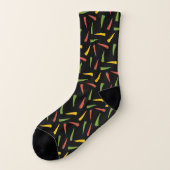 Colourful Peppers Pattern Socks (Left Outside)