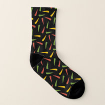 Colourful Peppers Pattern Socks