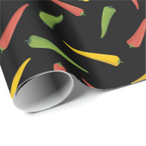 Colourful Peppers Pattern Wrapping Paper