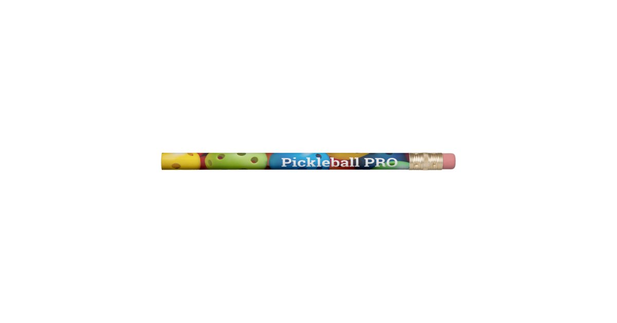 Pickleball player wooden pencils with funny quote