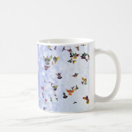 Colourful Pigeons Coffee Mug