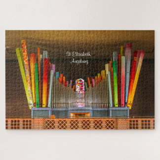 Colourful pipe organ in Augsburg puzzle