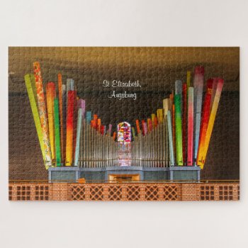Colourful Pipe Organ In Augsburg Puzzle by organs at Zazzle