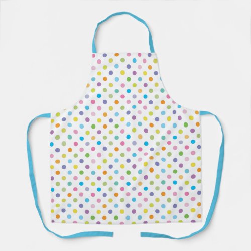 Colourful polka dot Apron