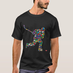 Colourful Polka Dot Hockey International Dot Day T-Shirt