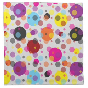 Colourful Polka Dots Cloth Napkin