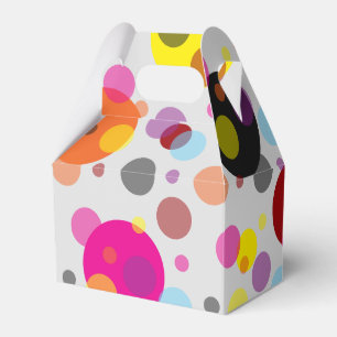 Colourful Polka Dots Favor Boxes