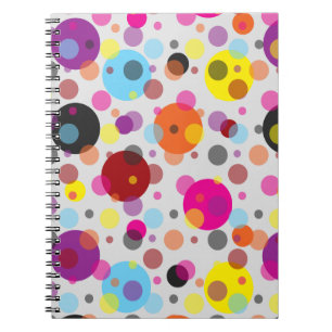 Colourful Polka Dots Notebook