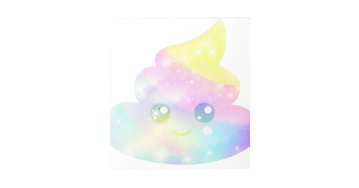 Colourful Poop Emoji Notepad Zazzle