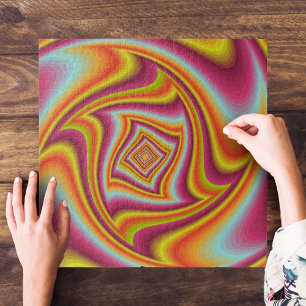 Colourful Psychedelic  Illusion Holographic Jigsaw Puzzle