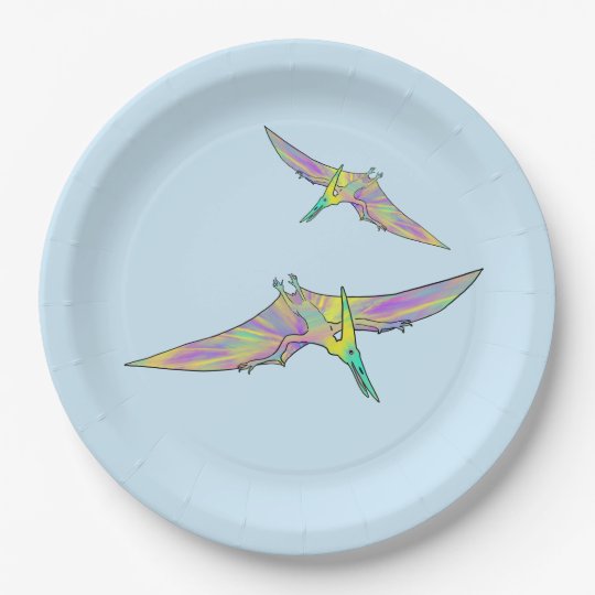 pterodactyl paper plate craft