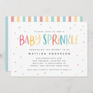 Colourful rainbow baby sprinkle gender neutral fun