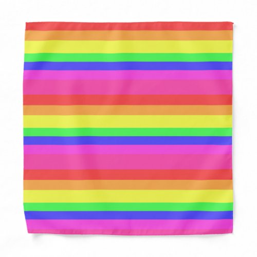 Colourful Rainbow Spectrum  Bandana