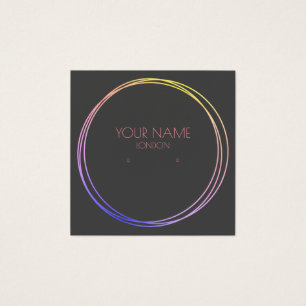 Colourful rings earring holder