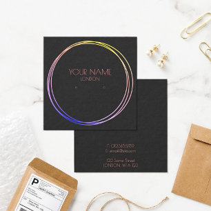 Colourful rings earring holder