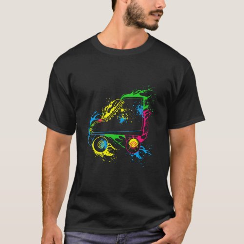 Colourful Roller Skates T_Shirt