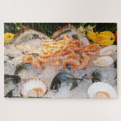 Colourful Seafood Display Jigsaw Puzzle