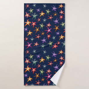 Colourful Seastars, Starfish  Bathroom Towel Set