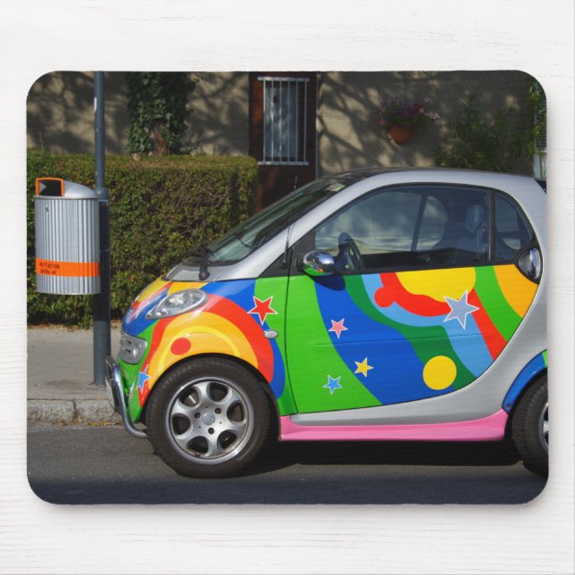 Colourful Smart Car Mouse Pad (Front)