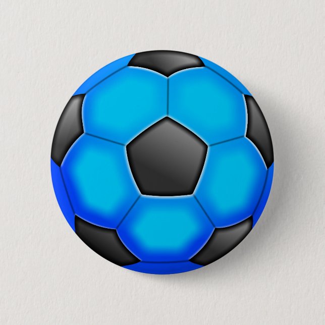 Colourful Soccer Balls Button (Front)