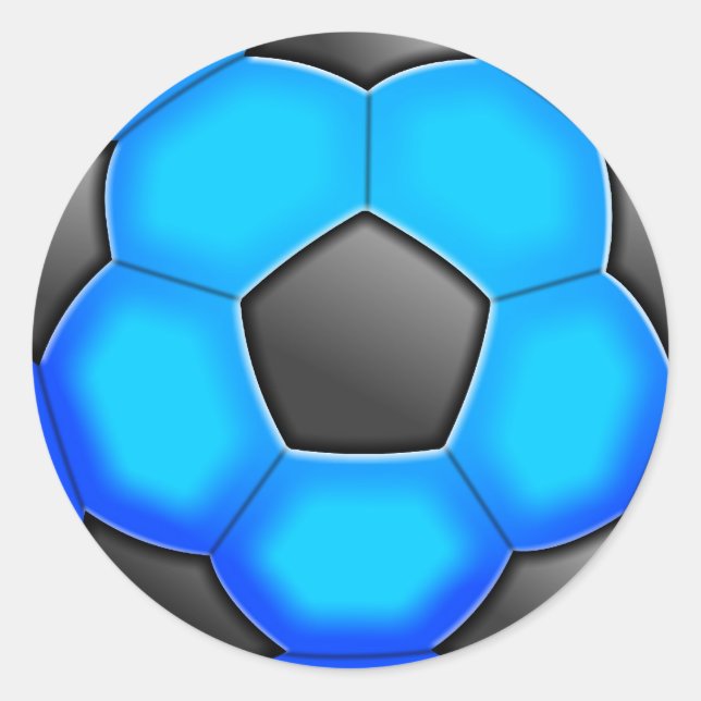 Colourful Soccer Balls Classic Round Sticker (Front)