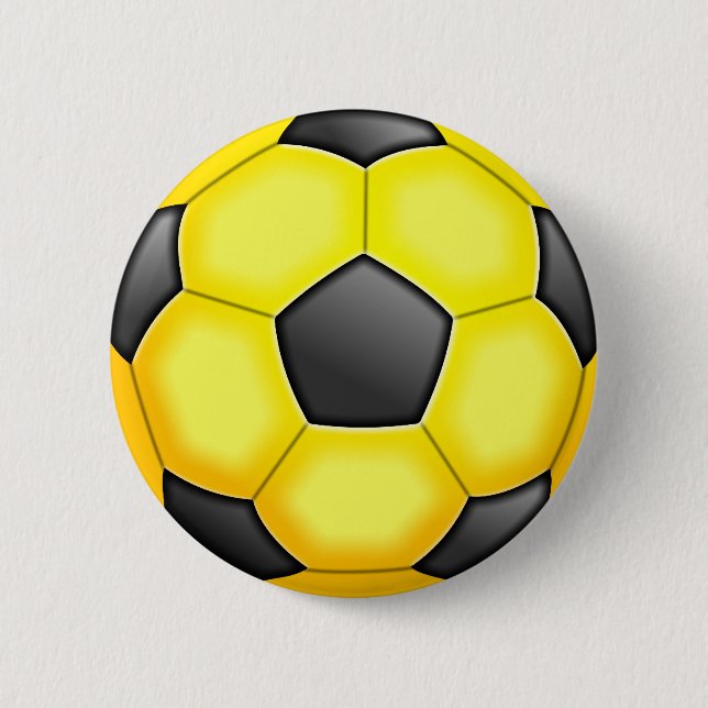 Colourful Soccer Balls Pinback Button (Front)