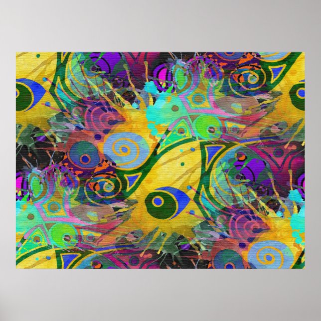 colourful splatter poster (Front)