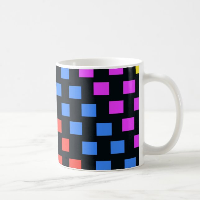 Colourful Squares Coffee Mug (Right)