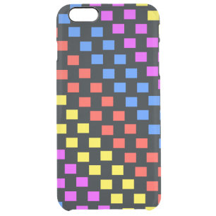 Colourful Squares Clear iPhone 6 Plus Case
