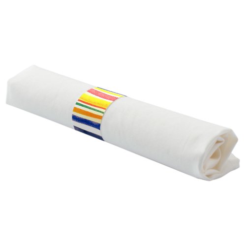 colourful sripes napkin bands