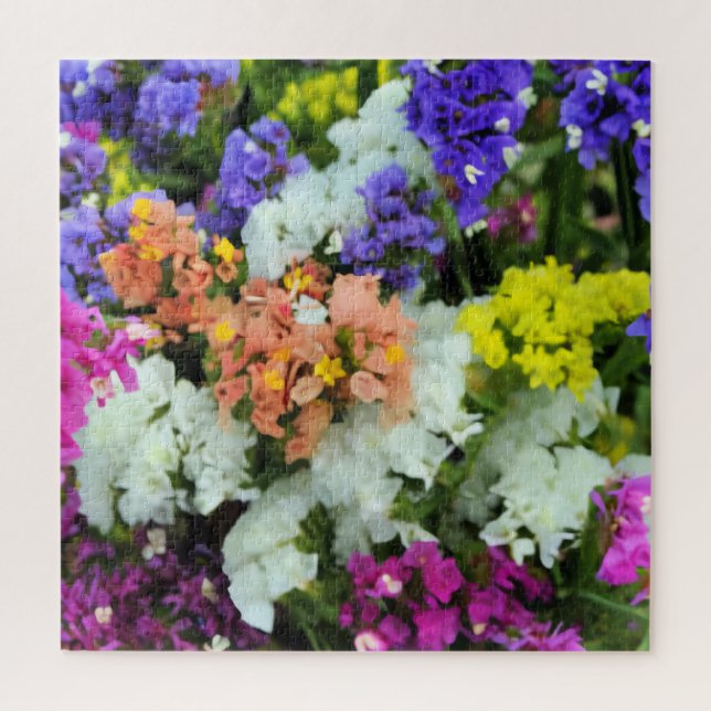 Colourful Statice Jigsaw Puzzle (Vertical)