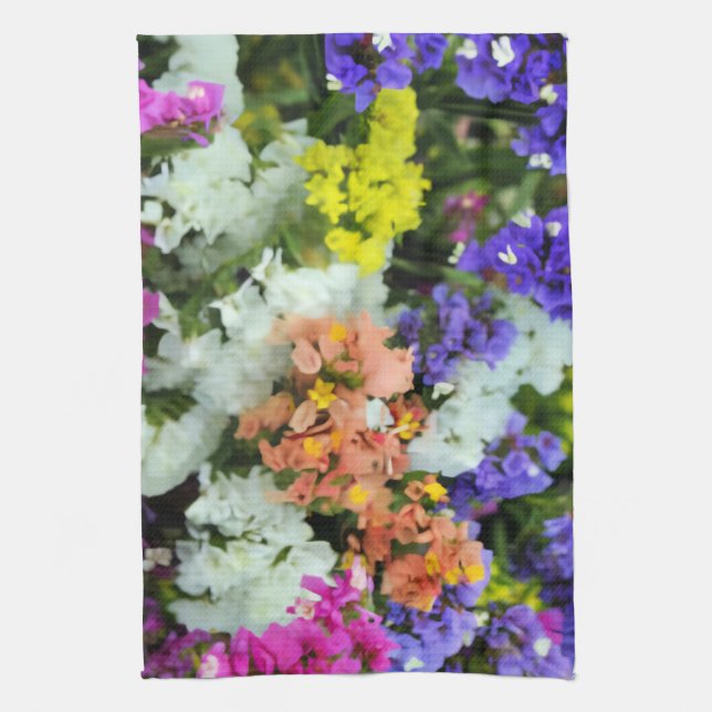 Colourful Statice Kitchen Towel (Vertical)