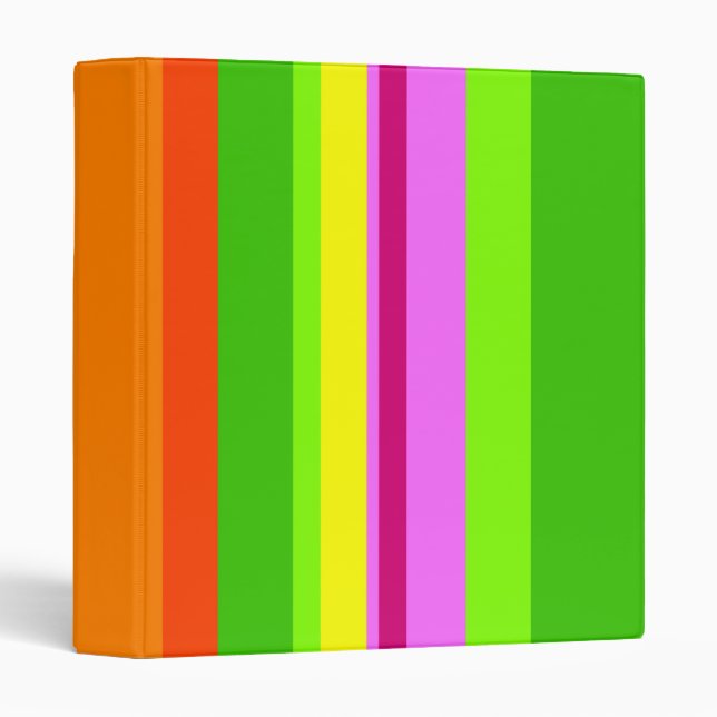 Colourful Stripes Binder (Front/Spine)