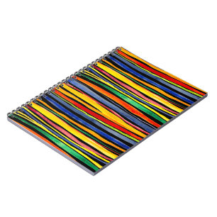 colourful stripes notebook