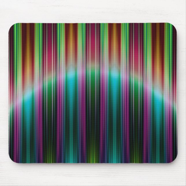 Colourful stripes pattern mouse pad (Front)