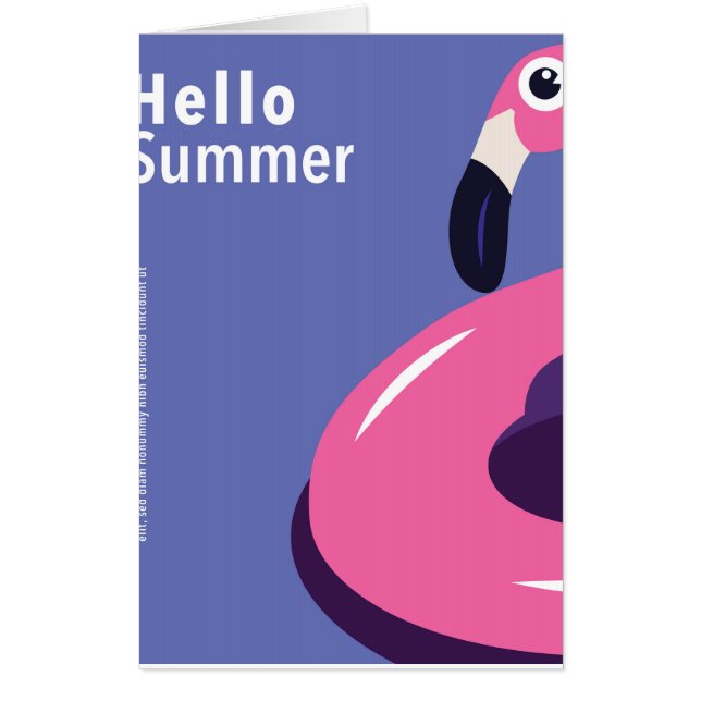 Colourful summer card (Front)