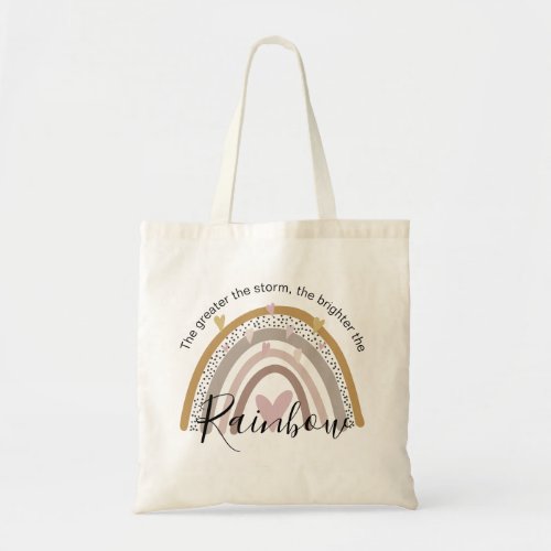 Colourful teacher rainbow class gift retirement to tote bag