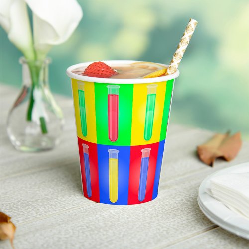 Colourful Test Tubes Paper Cups