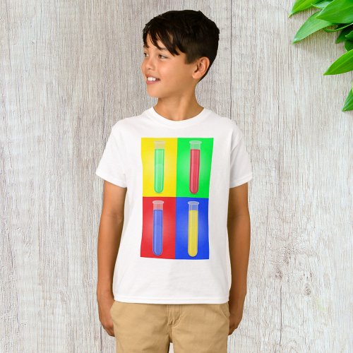 Colourful Test Tubes T_Shirt