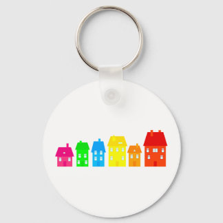 Colourful Town Keychain