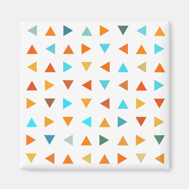 Colourful Triangles Magnet (Front)