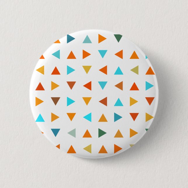 Colourful Triangles Pinback Button (Front)