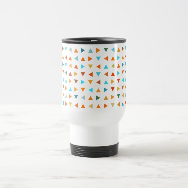 Colourful Triangles Travel Mug (Center)