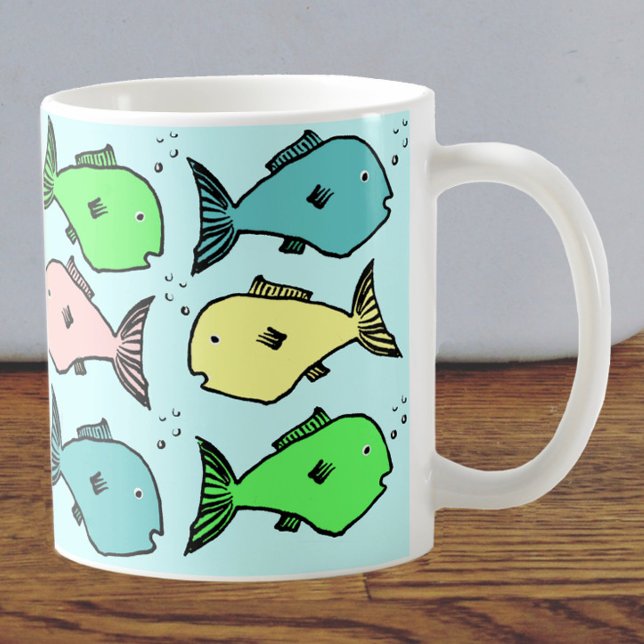 Colourful tropical fish design on a Mug (Creator Uploaded)