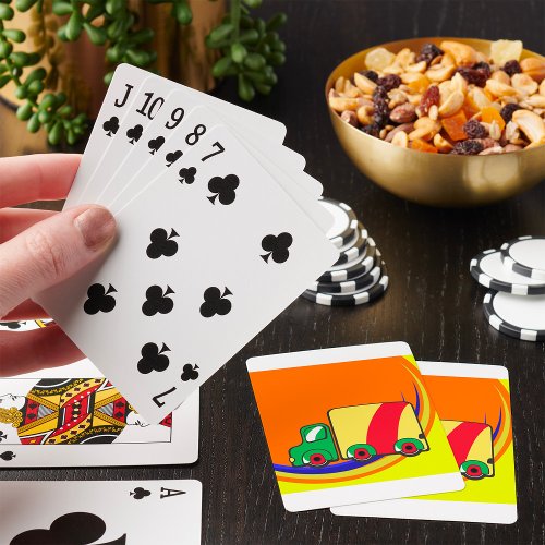 Colourful Truck Playing Cards
