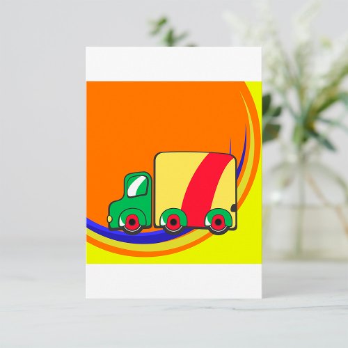 Colourful Truck Thank You Card