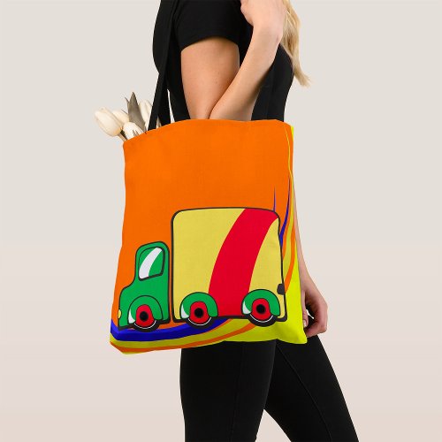 Colourful Truck Tote Bag